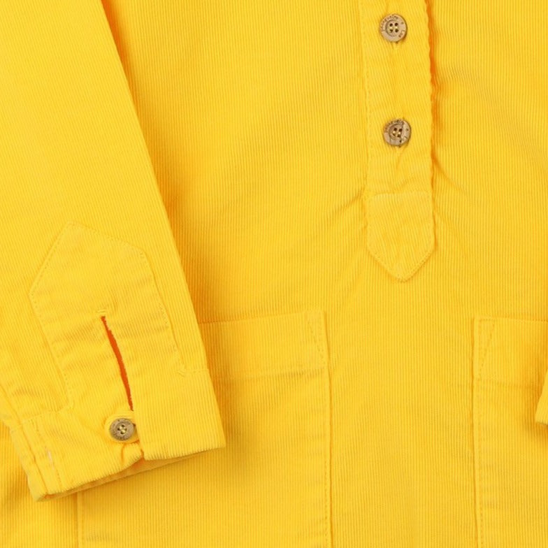 Corduroy sailor dress | Yellow
