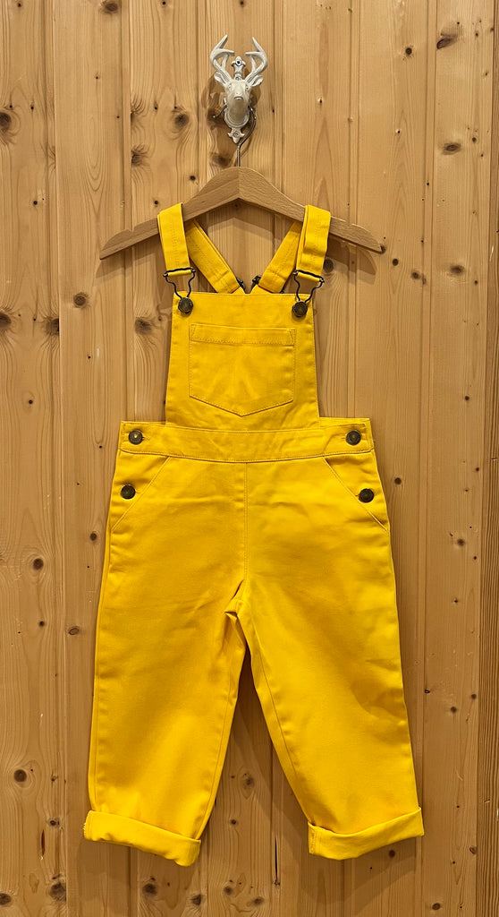 Cotton Twill Overalls | Yellow