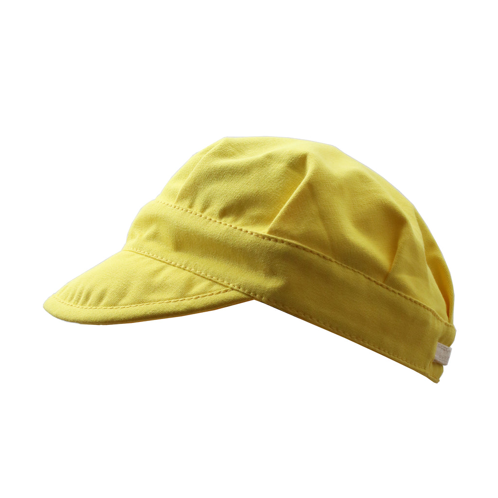 Cotton Canvas Breton Cap | Lemon Yellow