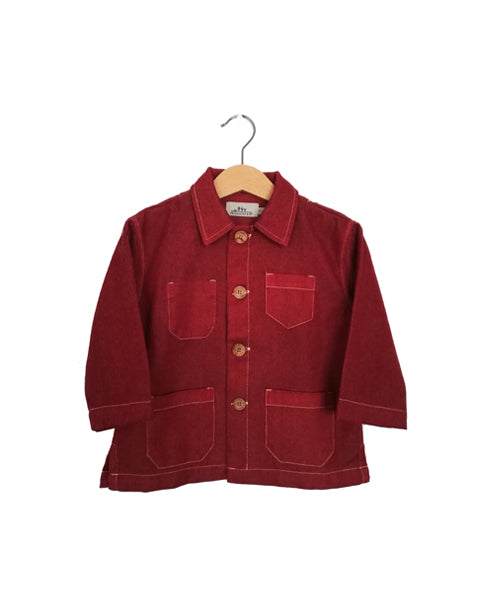 Cotton Wool Workwear Jacket | Red Brick