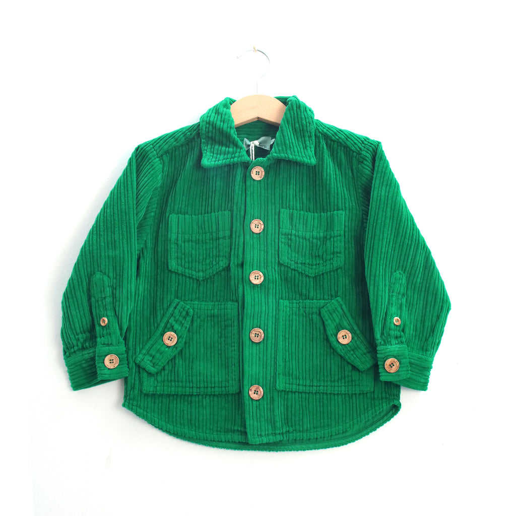 Corduroy Overshirt | Green | Adults